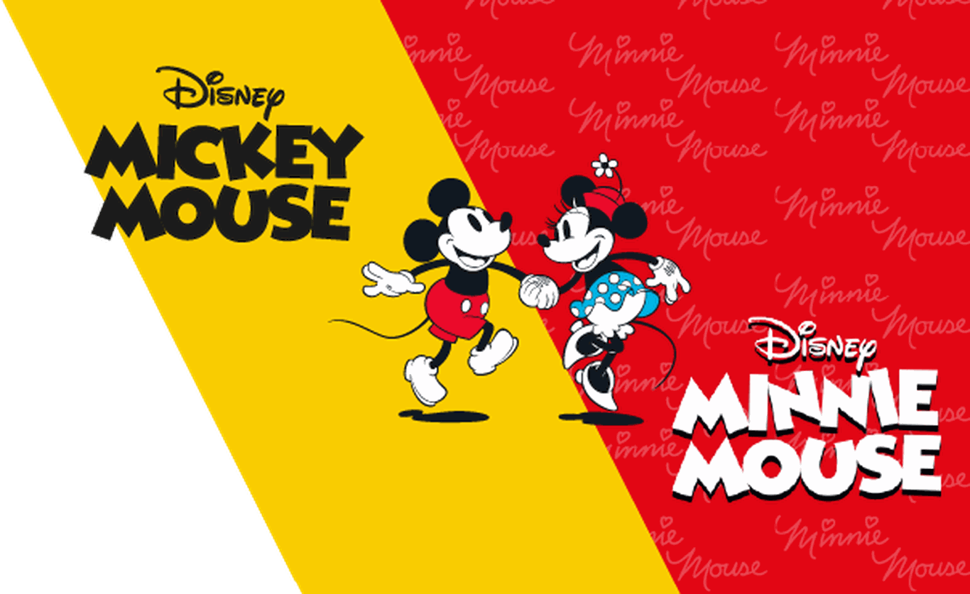 Linha Exclusiva Mickey e Minnie